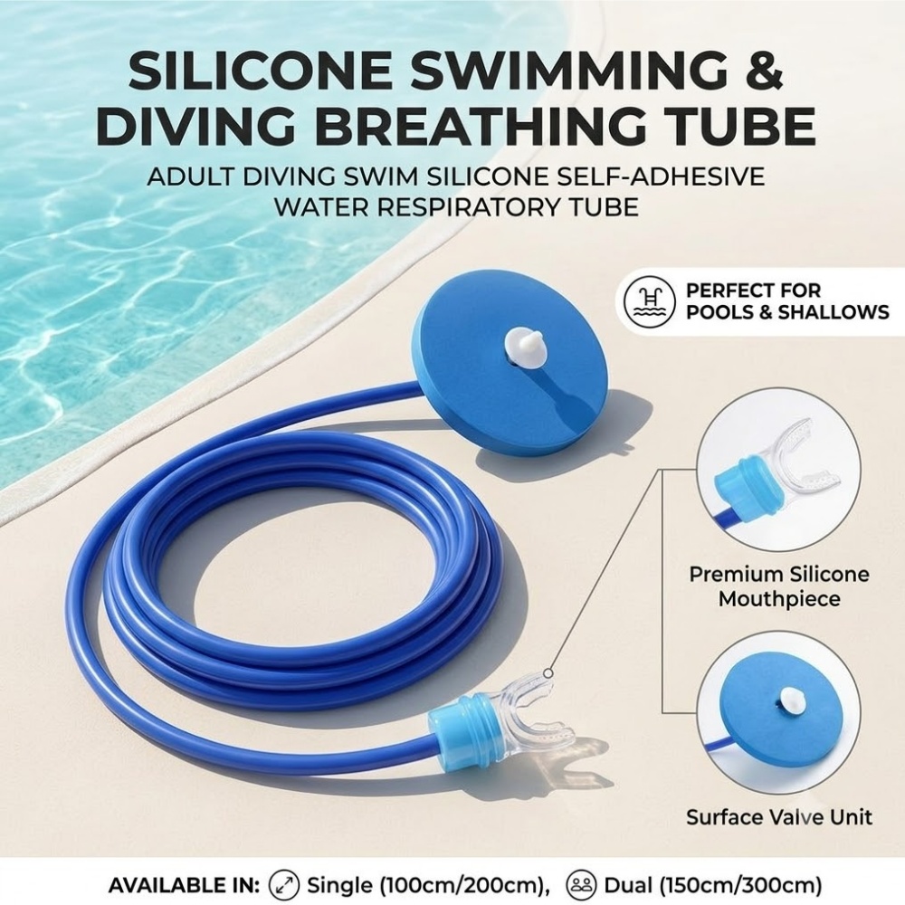 Saltwater Line - Tubo Respiratório de Silicone para Mergulho