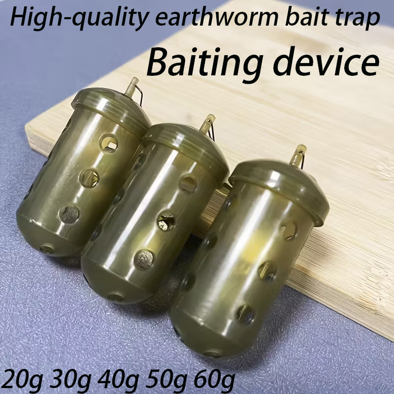 Fishing Line Dispenser - Gaiola Cilíndrica para Iscas de Pesca,