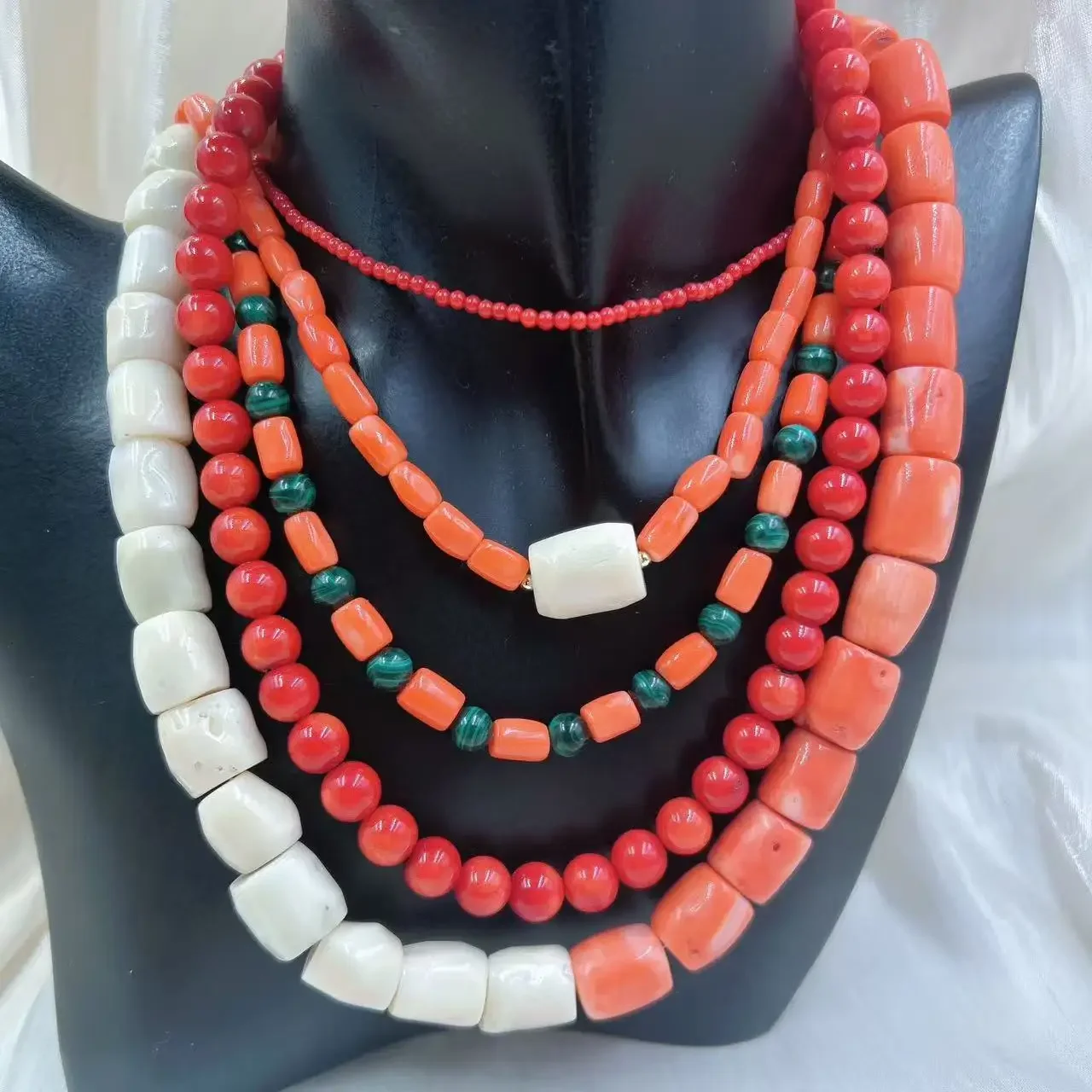 Freshwater Line - Laranja vermelho vintage redondo natural mar