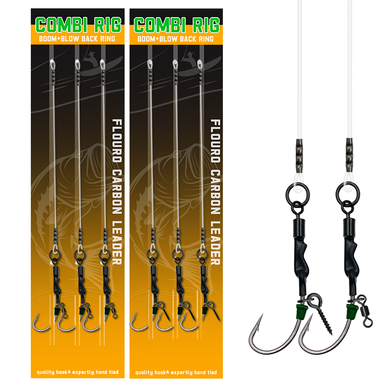 Fluorocarbon Line - Kit de Anzóis Premium para Pesca