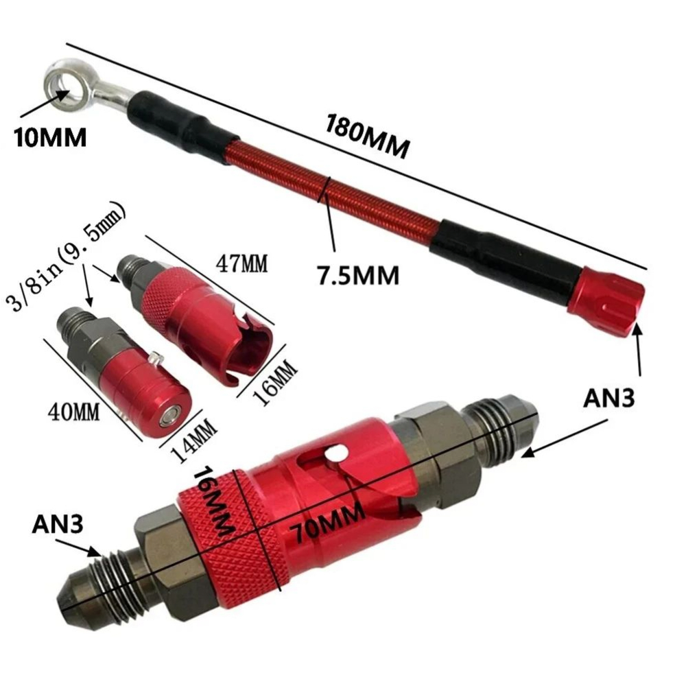 Kit Adaptador de Mangueira de  - Braided Line avaliação e preço